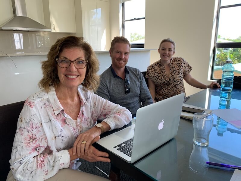 Liz coaching a business owner